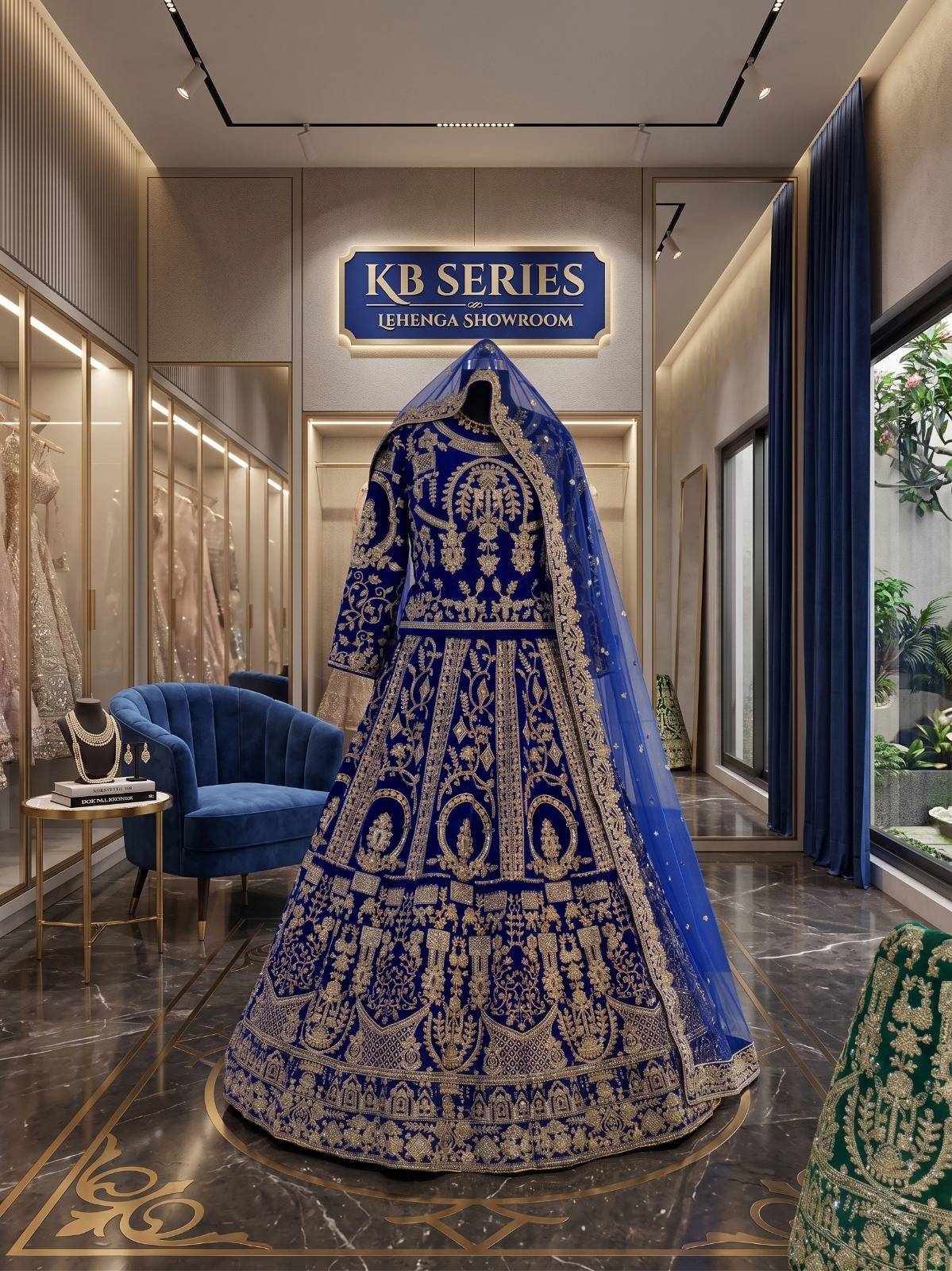 KB 1094 by KB collection 1094A to 1094C Series Indian Traditional Wear Bridal Collection Beautiful Stylish Fancy Colorful Bridal Wear & Occasional Wear VELVET Lehengas At Wholesale Price
